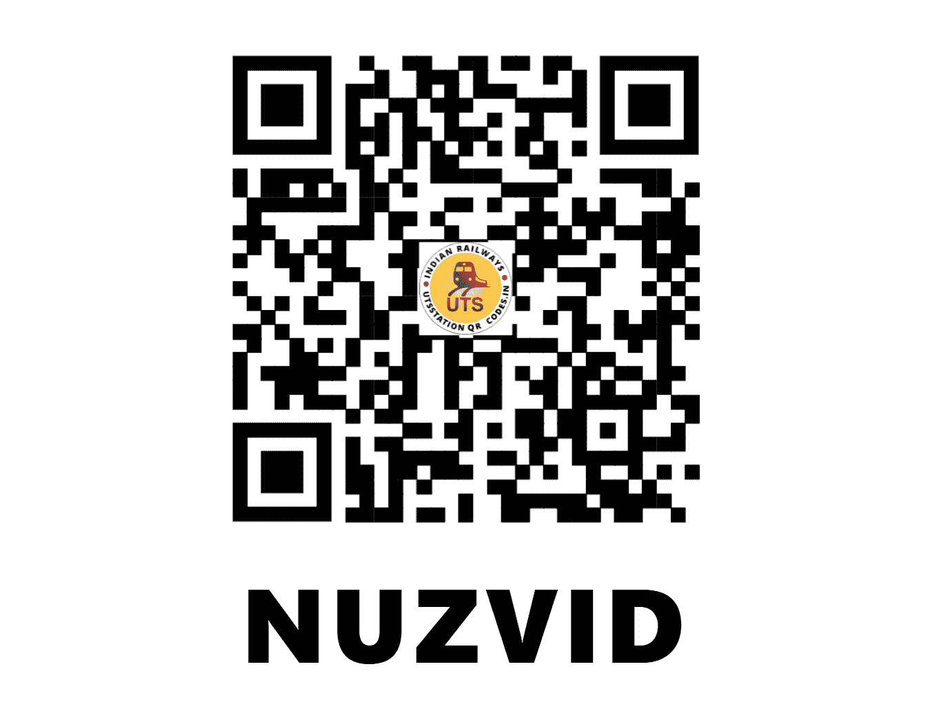 UTS QR Code for NUZVID - NZD (SC - ANDHRA PRADESH)